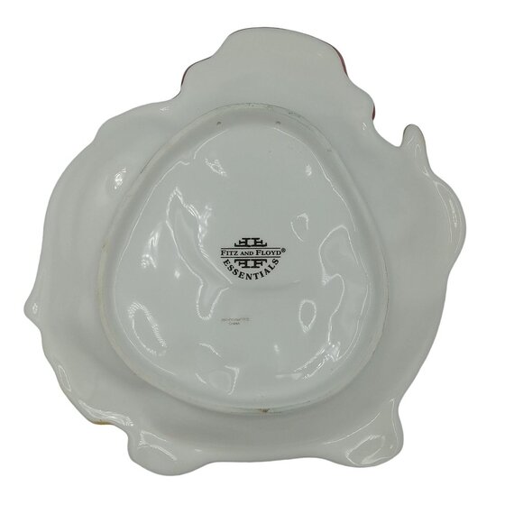 Fitz & Floyd Essentials Snowman Shaped Ceramic Serving Plate Christmas Decor - Picture 2 of 6